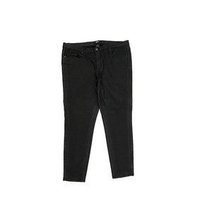 Mossimo Skinny Women's size 18 Waxy Faux Leather Black Denim jeans